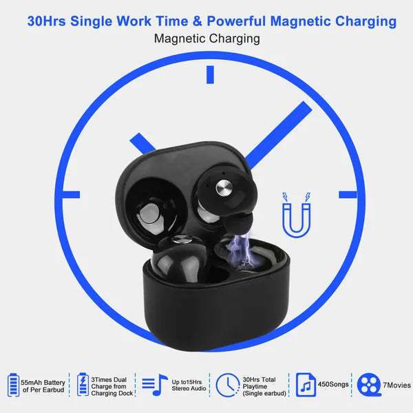 TWS True Wireless V4.2 Earbuds IPX4 In-ear Stereo Earphone Hands-free Deep Bass Earpiece