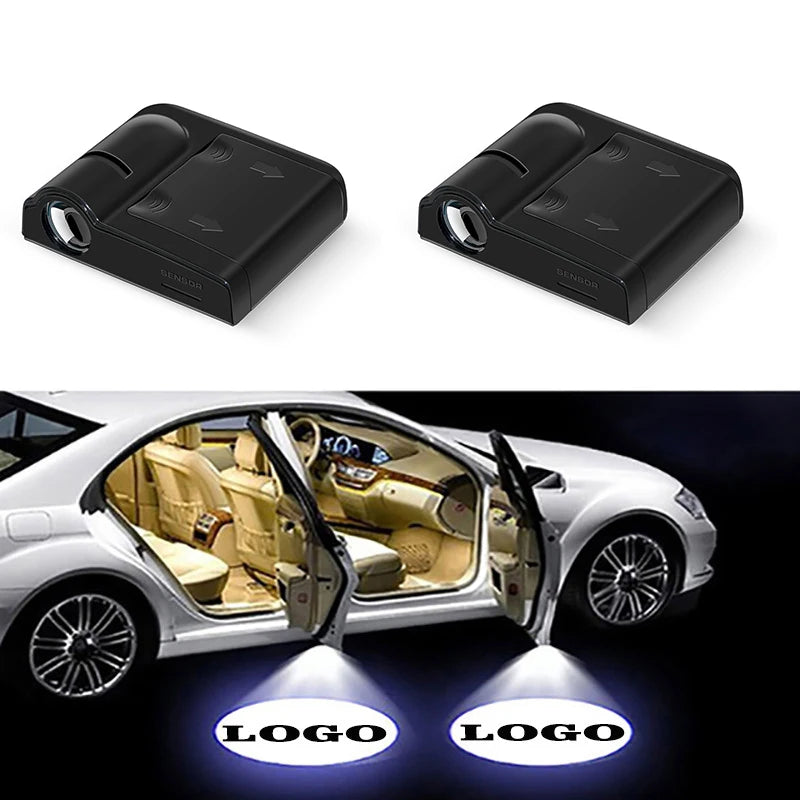 1PC Universal Car Door Logo Projector Light LED Welcome Courtesy Laser Lamp