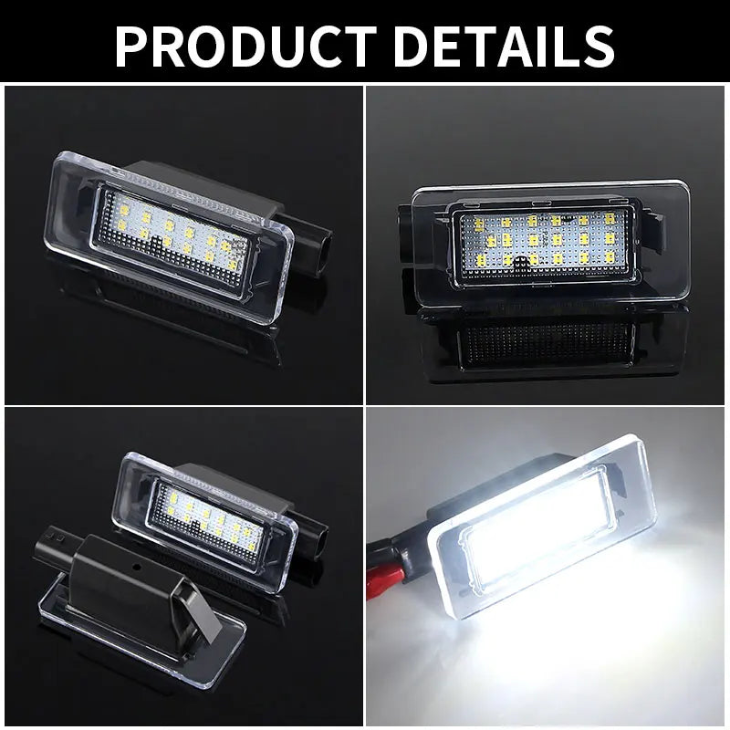 2Pc For Nissan Serena C27 2016 2017 2018 2019 2020 2021 Altima Suzuki Landy Dacia Duster LED License Number Plate Tag Light Lamp