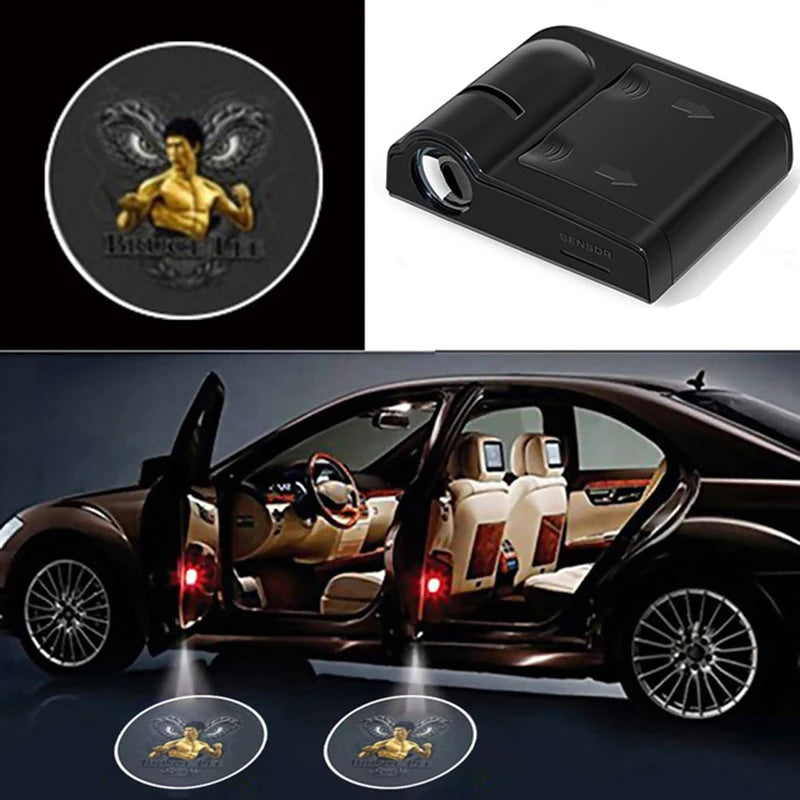 1PC Universal Car Door Logo Projector Light LED Welcome Courtesy Laser Lamp