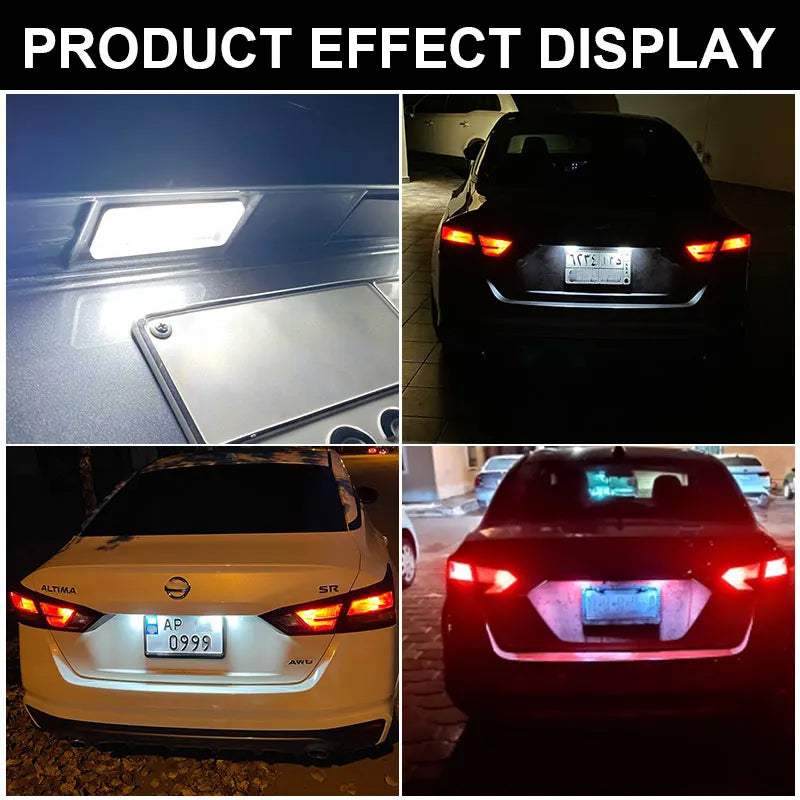 2Pc For Nissan Serena C27 2016 2017 2018 2019 2020 2021 Altima Suzuki Landy Dacia Duster LED License Number Plate Tag Light Lamp