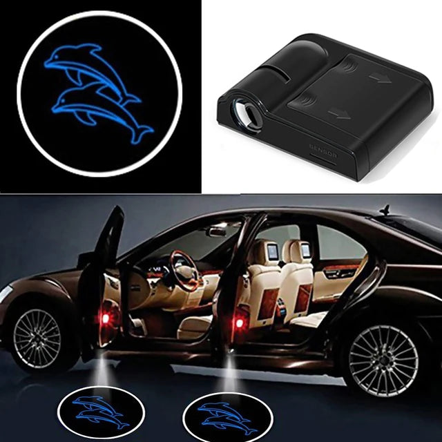1PC Universal Car Door Logo Projector Light LED Welcome Courtesy Laser Lamp