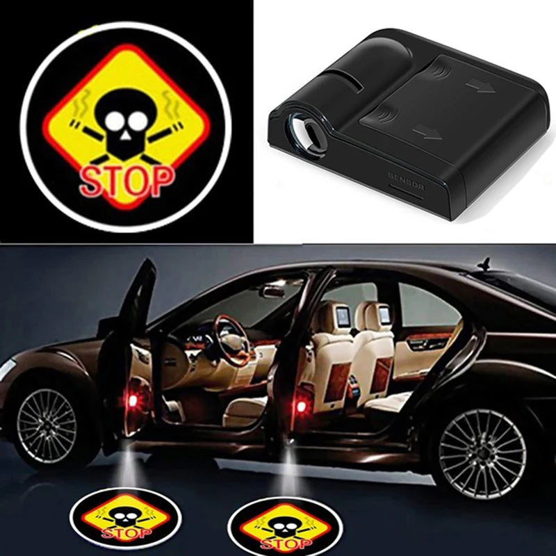 1PC Universal Car Door Logo Projector Light LED Welcome Courtesy Laser Lamp