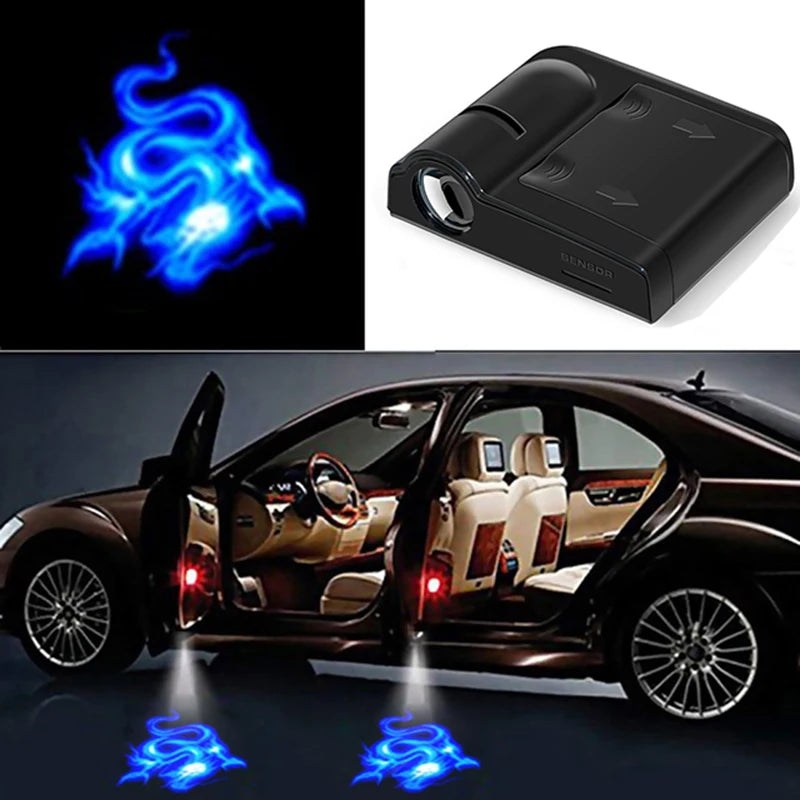1PC Universal Car Door Logo Projector Light LED Welcome Courtesy Laser Lamp
