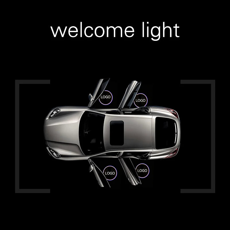 1PC Universal Car Door Logo Projector Light LED Welcome Courtesy Laser Lamp