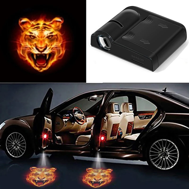 1PC Universal Car Door Logo Projector Light LED Welcome Courtesy Laser Lamp