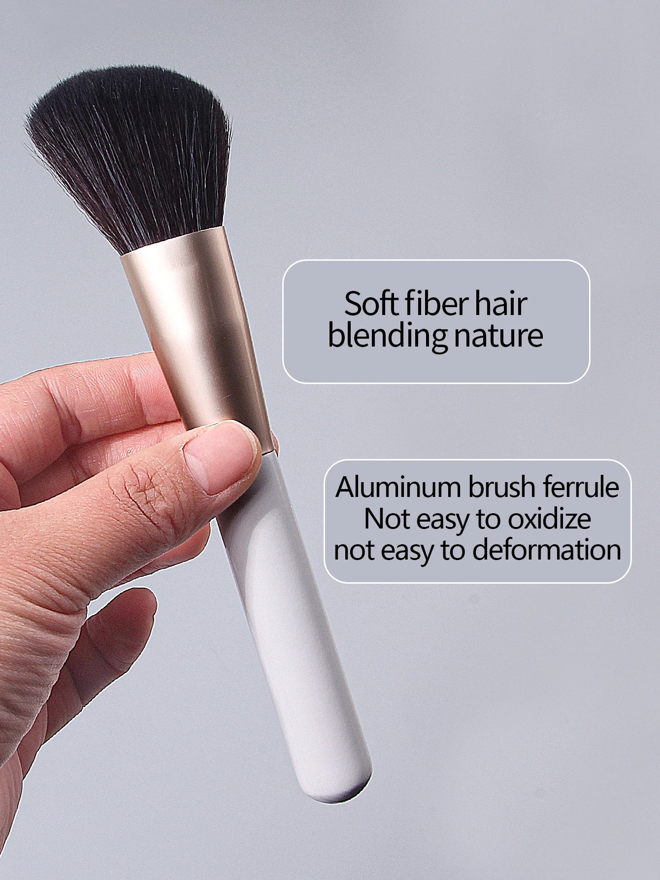 Angled Makeup Brush for Blush, Powder & Contour | Soft Face Brush