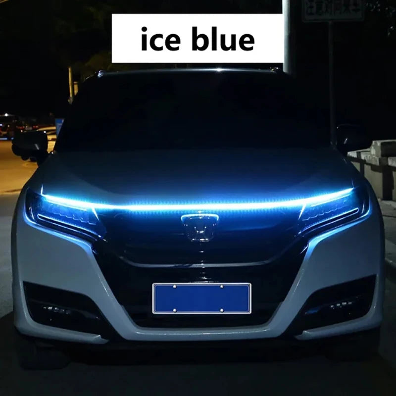 150cm LED Daytime Running Light Car Hood DRL Decorative Strip 12V Universal