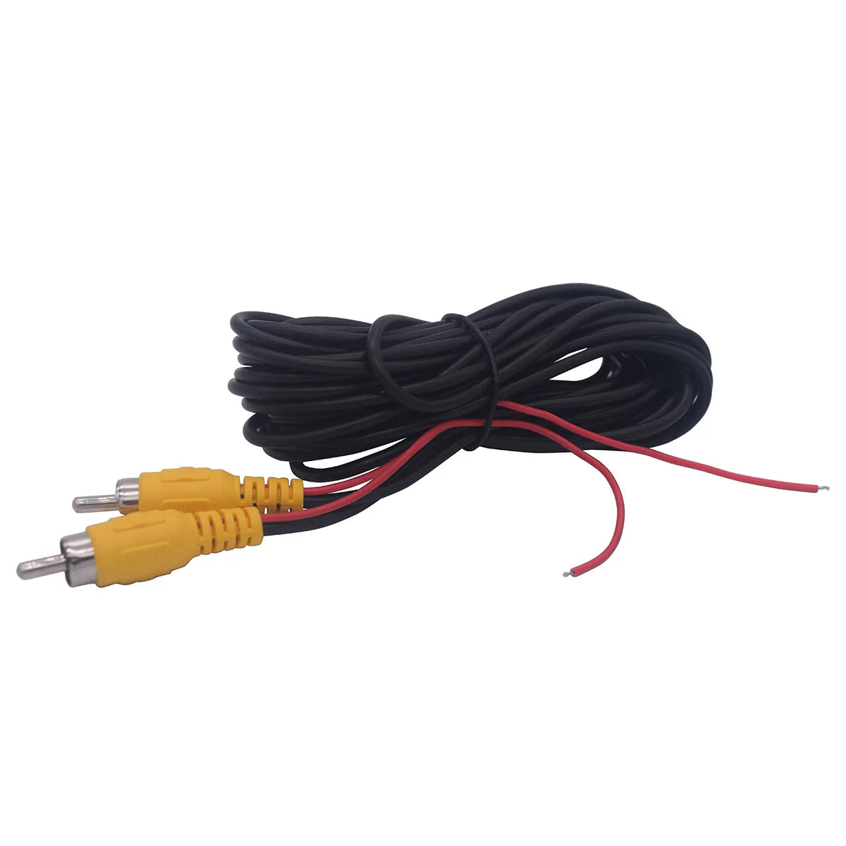 Bornwin Reverse Camera Video Cable for Car Rear View Parking Universal 6M Wire Match with Multimedia Monitor with Power Cable