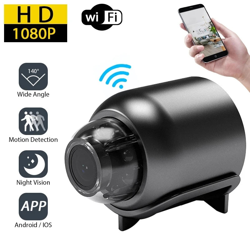 X5 Mini 1080P HD Wireless Camera | Portable Motion Detection Security Cam | Night Vision Surveillance