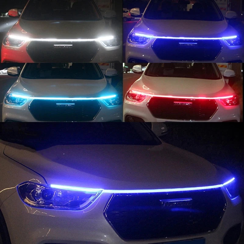 150cm LED Daytime Running Light Car Hood DRL Decorative Strip 12V Universal