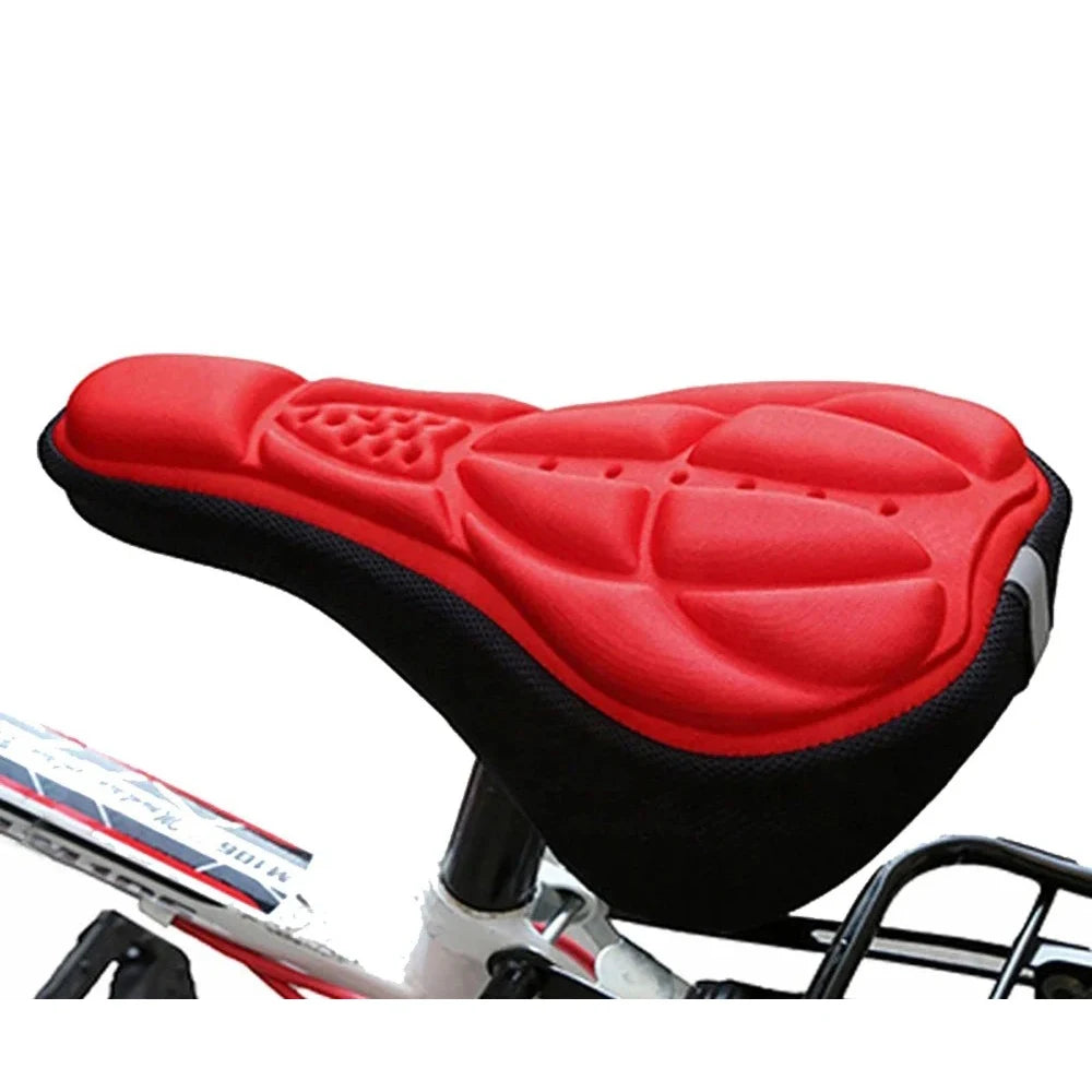2025 3D Soft Bicycle Seat Cover – Thick Memory Foam Cushion, Breathable & Shock-Absorbing Bike Saddle for MTB & Road Bikes