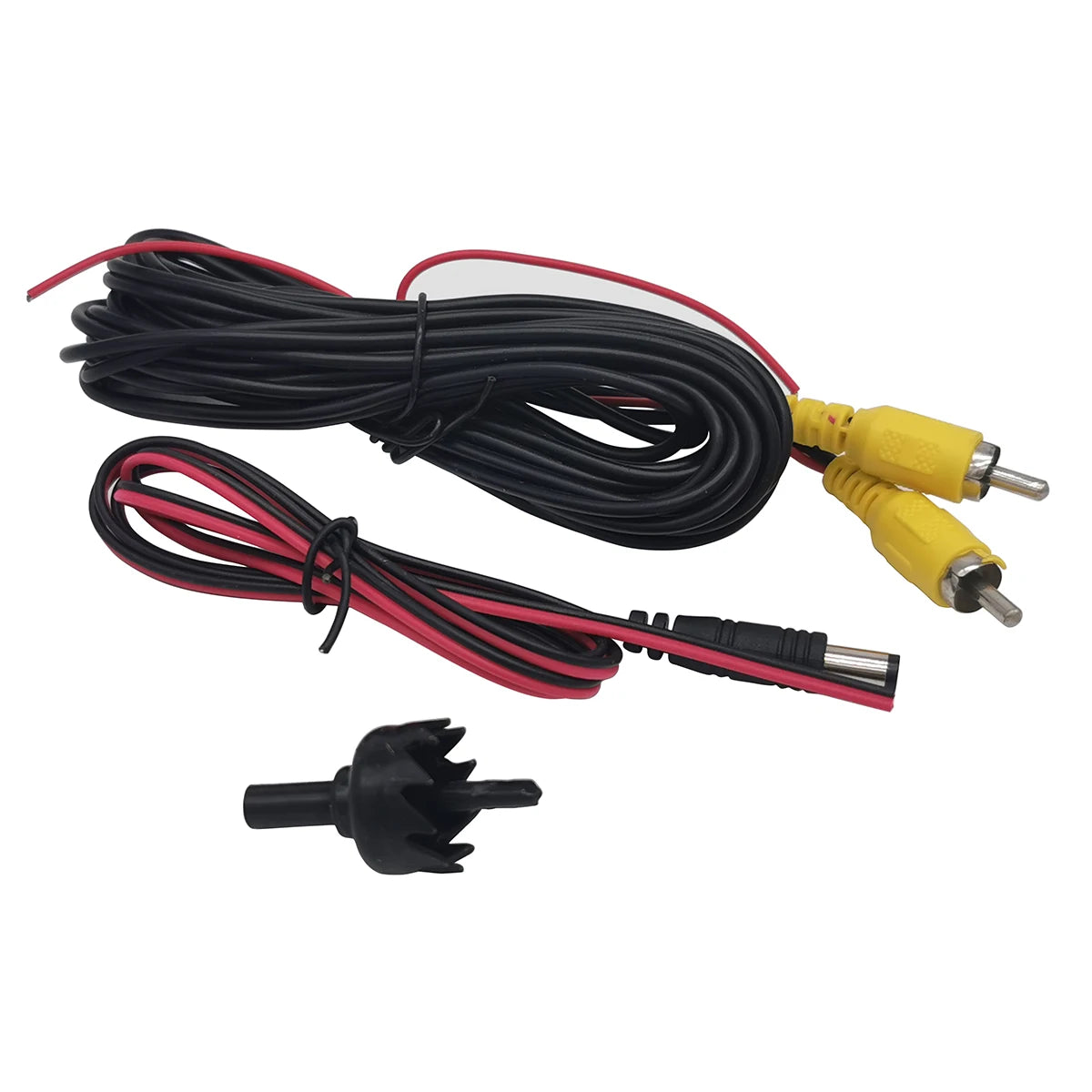Bornwin Reverse Camera Video Cable for Car Rear View Parking Universal 6M Wire Match with Multimedia Monitor with Power Cable