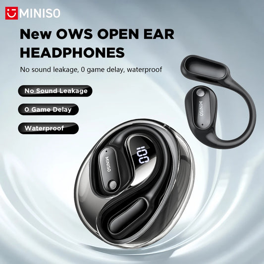 MINISO MS190 Smart Translator Bluetooth Earbuds – Waterproof, Wireless & AI Language Translation