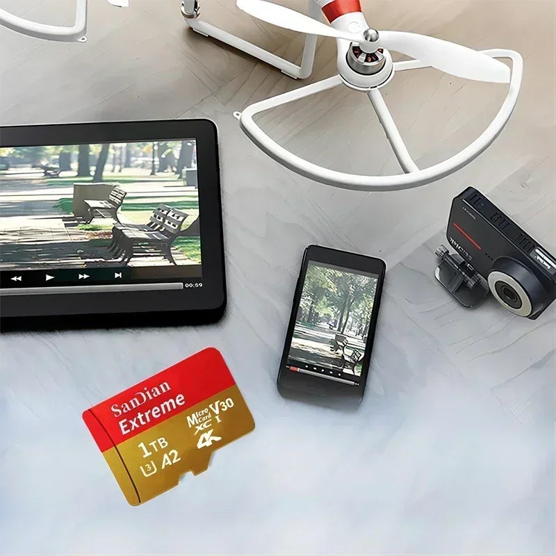 Micro SD TF Memory Card 128GB 512GB 1TB Class 10 Flash Storage for Phone Camera PC