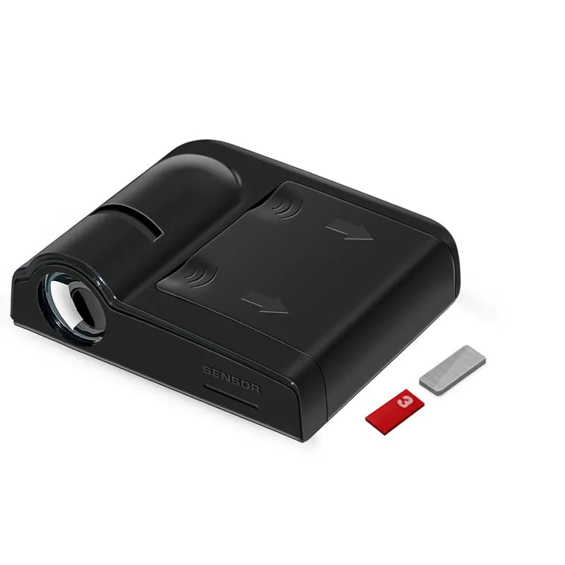 2Pcs Wireless Car Door LED Logo Projector HD Welcome Courtesy Shadow Lights Angel Wings Accessories