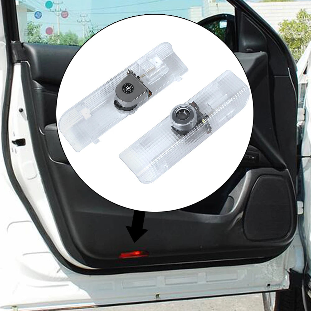 2X LED Car Door Logo Projector Ghost Shadow Welcome Lights For Infiniti QX60 QX56 JX35 2013-2017