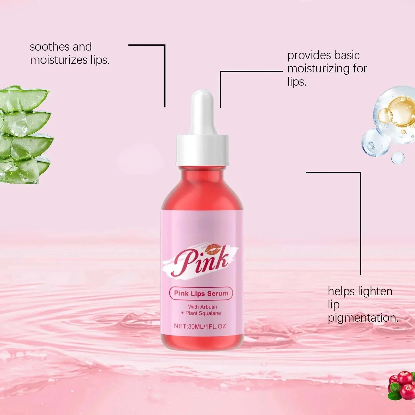 Instant Lip Plumper Gloss Serum | Hydrating Anti-Wrinkle Plumping Lip Oil