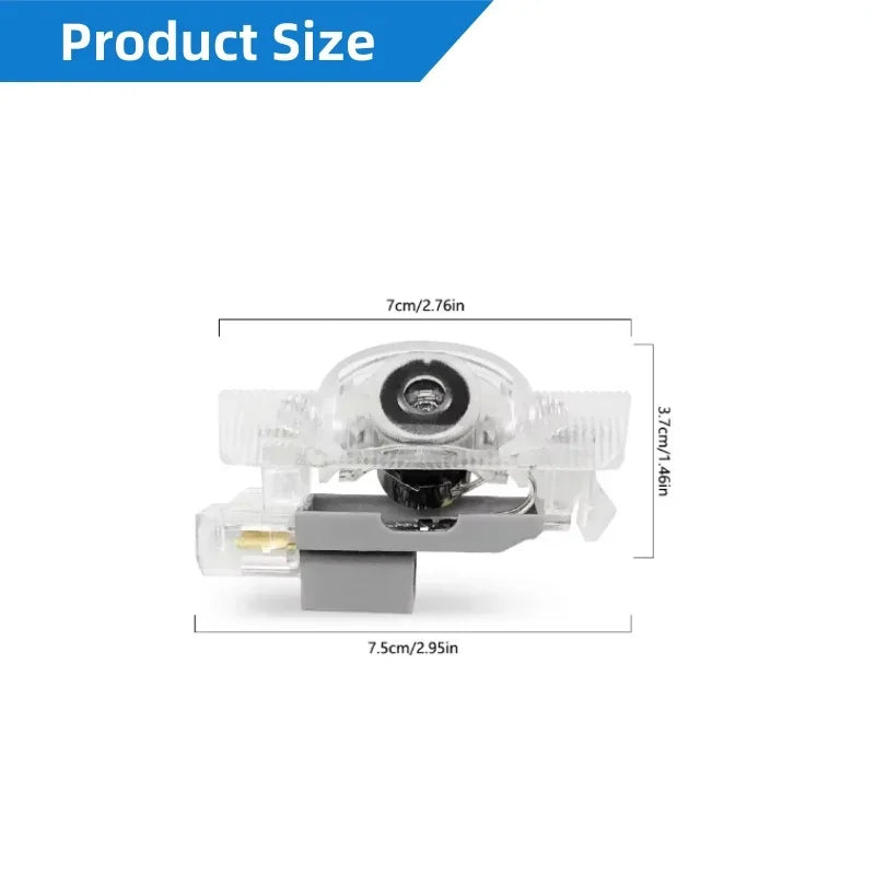 2PCS LED Car Door Logo Projector Welcome Lights For Lexus RX ES GX LS LX IS GS RC UX Series