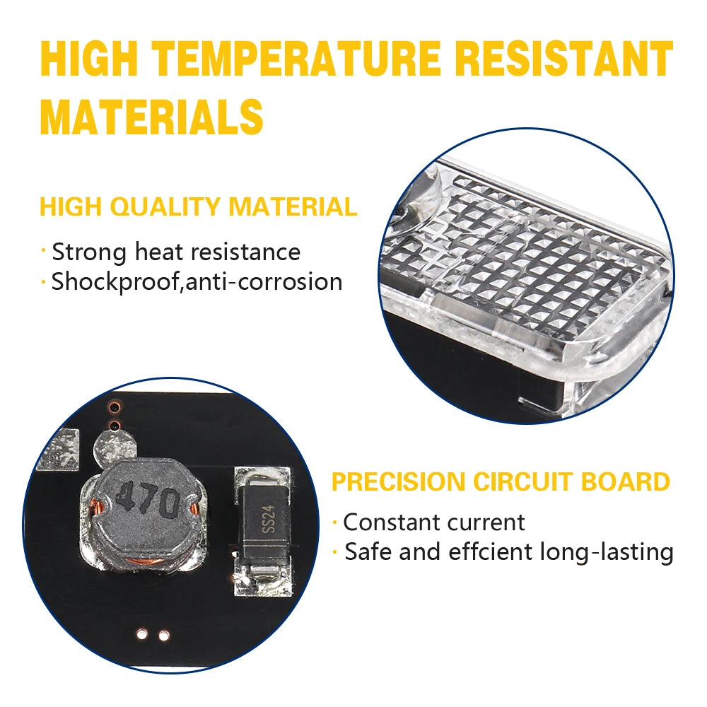 2x Car Door LED Projector Ghost Shadow Light – Compatible with Audi