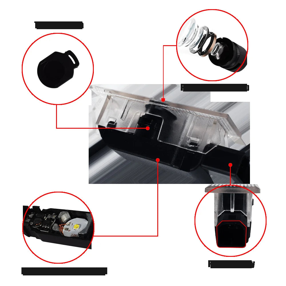 2PCS LED Car Door Logo Projector Courtesy Welcome Lights For Fiat 500X 500L Accessories