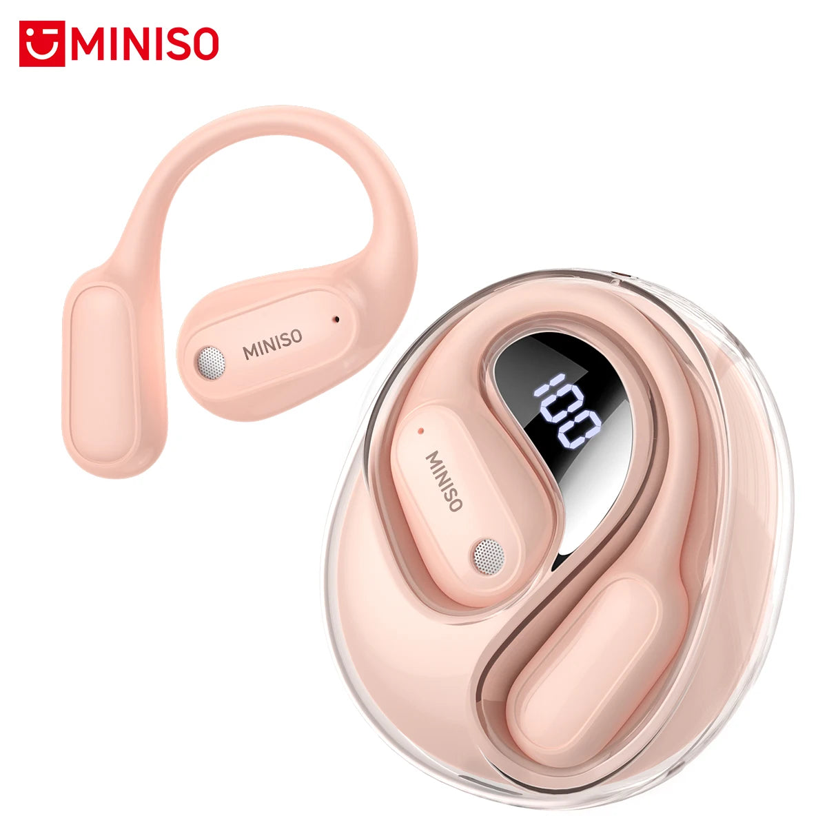 MINISO MS190 Smart Translator Bluetooth Earbuds – Waterproof, Wireless & AI Language Translation
