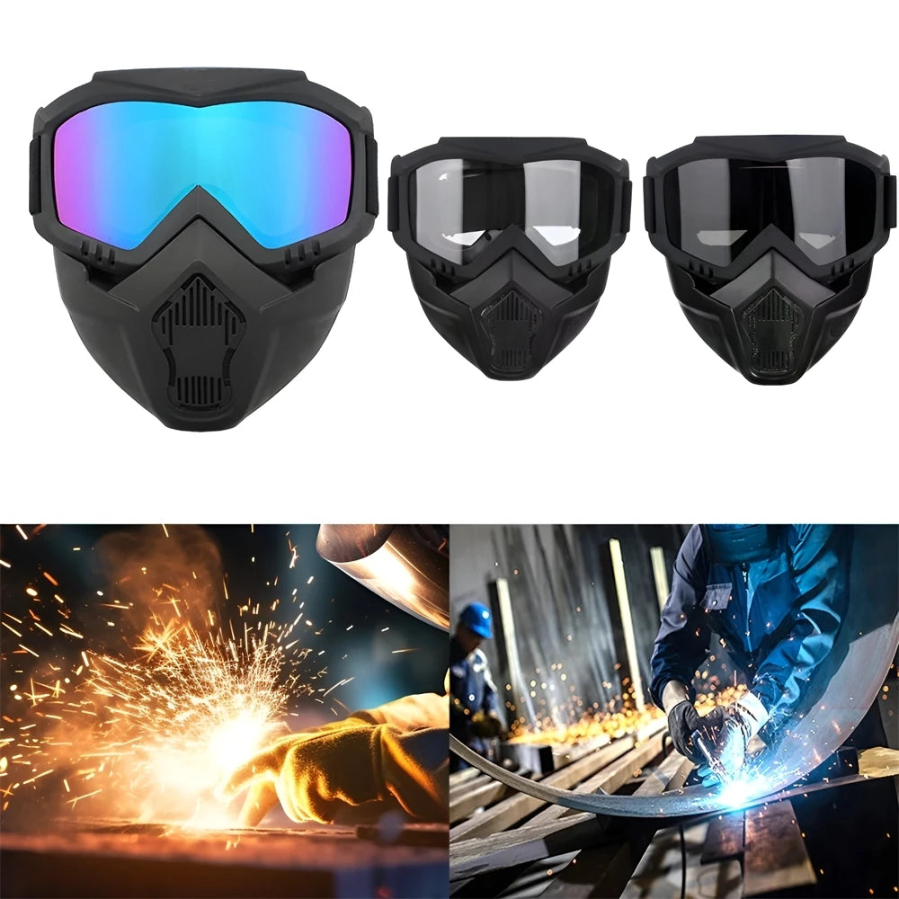 Auto Darkening Welding Helmet PE Mask Large View Arc MIG TIG Grinding Cutting Safety Face Shield