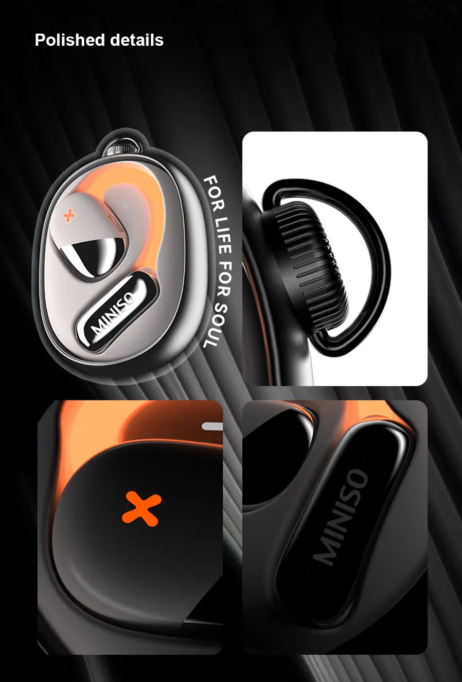 MINISO M99 Smart AI Translator Bluetooth Headphones – Real-Time Translation & EQ App Control