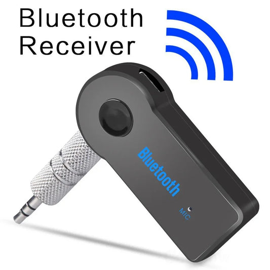 Bluetooth 5.0 2-in-1 Transmitter & Receiver – Wireless 3.5mm AUX Adapter for Car, TV, Headphones & Speakers (Hands-Free Calling)