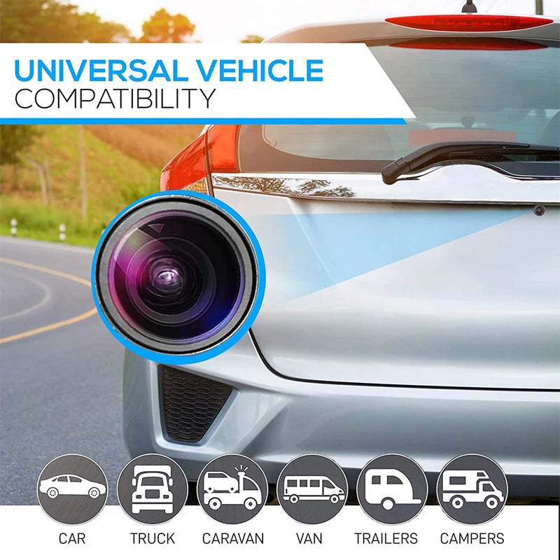 HD Car Rear View Backup Camera 170° Wide Angle Night Vision Waterproof Parking