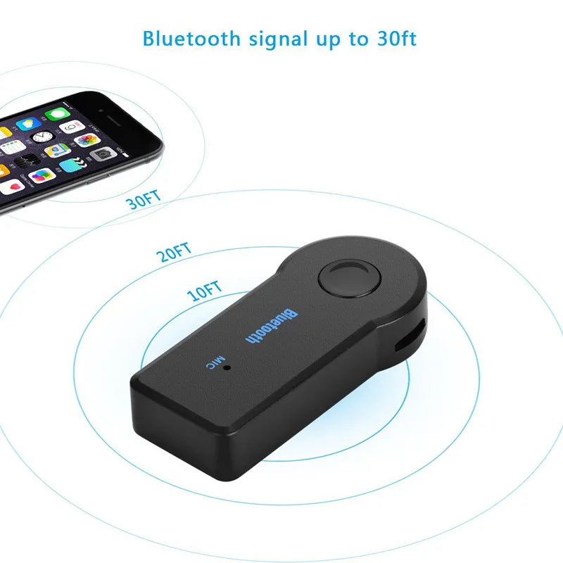 Bluetooth 5.0 2-in-1 Transmitter & Receiver – Wireless 3.5mm AUX Adapter for Car, TV, Headphones & Speakers (Hands-Free Calling)