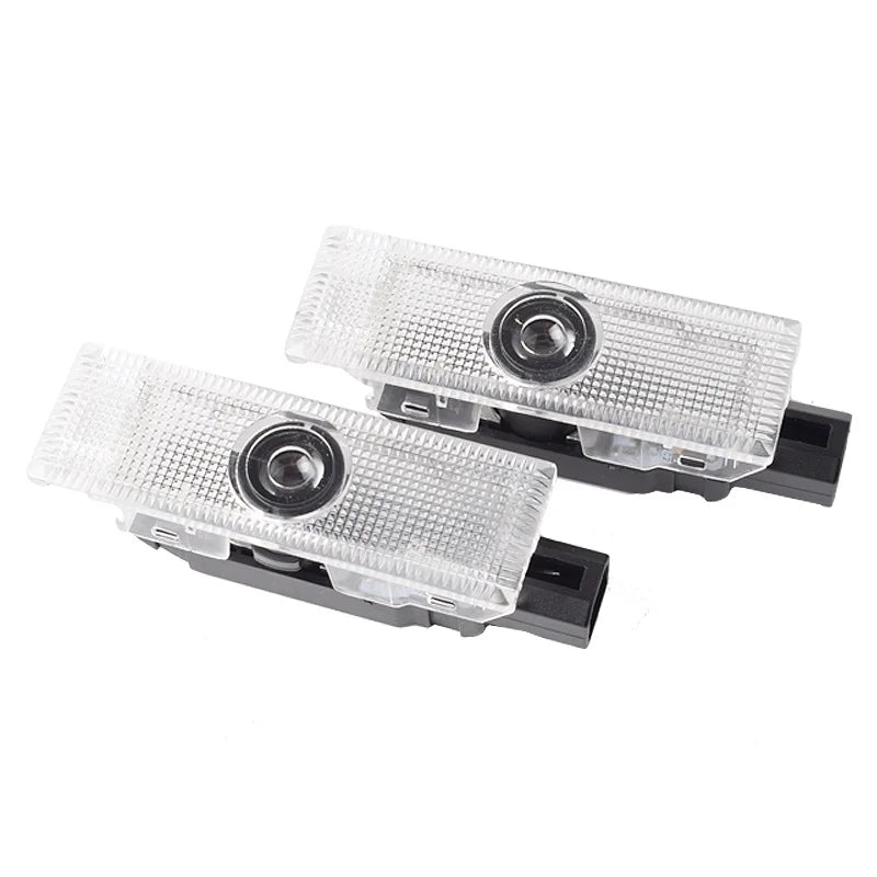 2PCS LED Car Door Logo Projector Courtesy Welcome Lights For Fiat 500X 500L Accessories