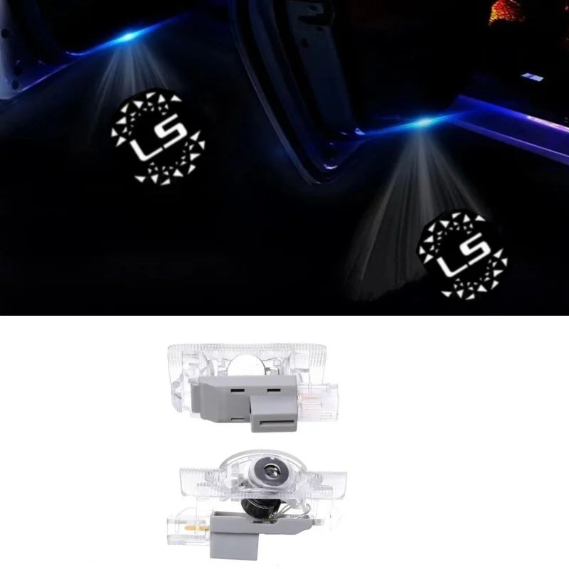 2PCS LED Car Door Logo Projector Welcome Lights For Lexus RX ES GX LS LX IS GS RC UX Series