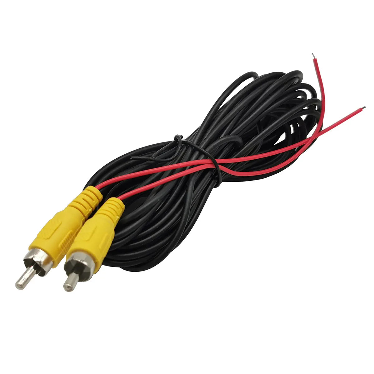 Bornwin Reverse Camera Video Cable for Car Rear View Parking Universal 6M Wire Match with Multimedia Monitor with Power Cable