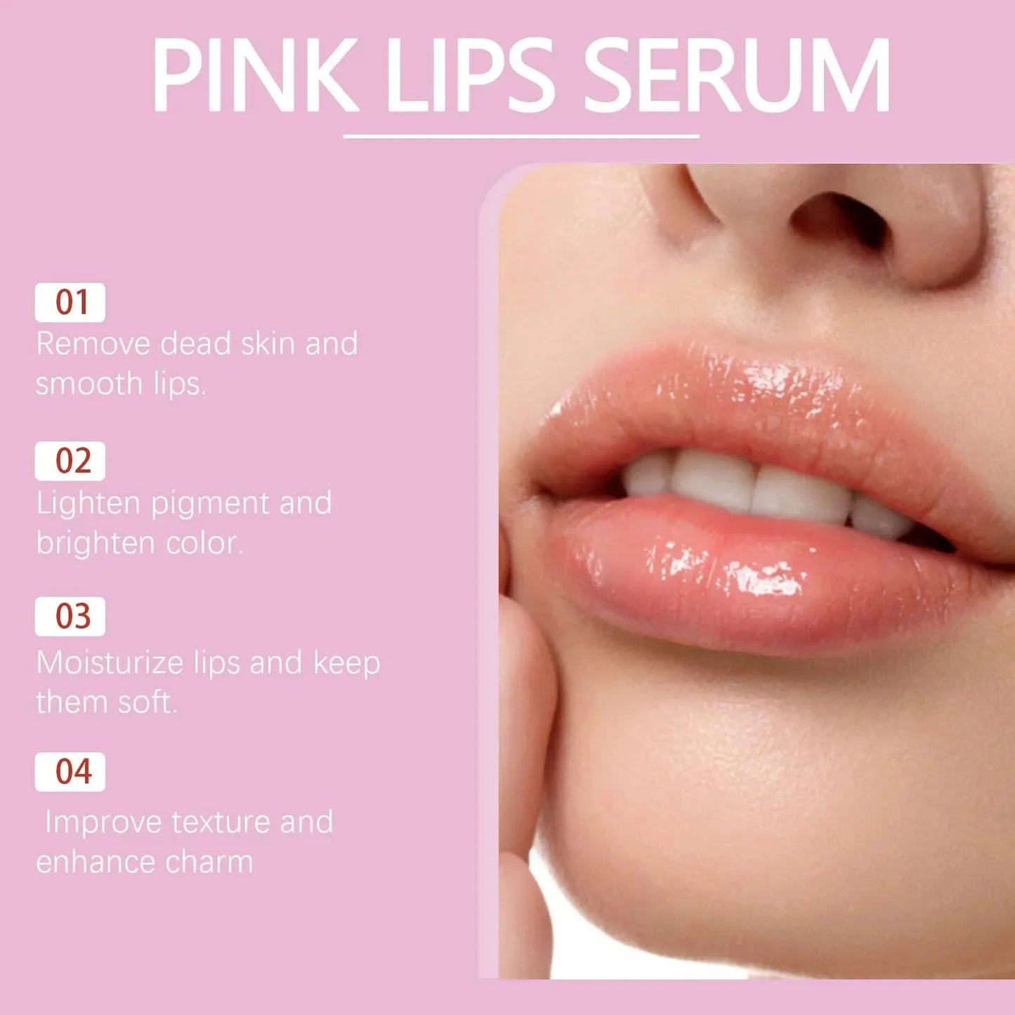 Instant Lip Plumper Gloss Serum | Hydrating Anti-Wrinkle Plumping Lip Oil