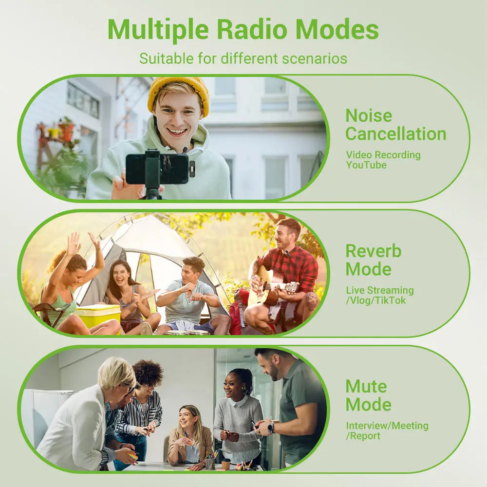 Wireless Lavalier Microphone Mini Windproof Fleece Clip-On Mic for Vlog YouTube Recording