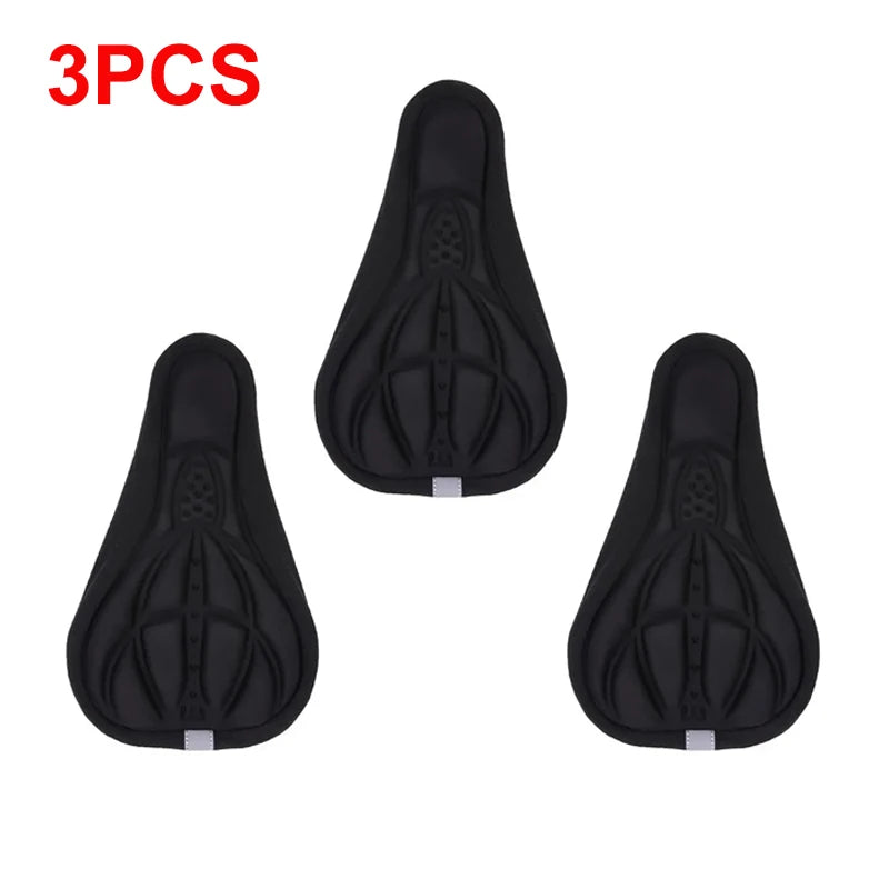 2025 3D Soft Bicycle Seat Cover – Thick Memory Foam Cushion, Breathable & Shock-Absorbing Bike Saddle for MTB & Road Bikes