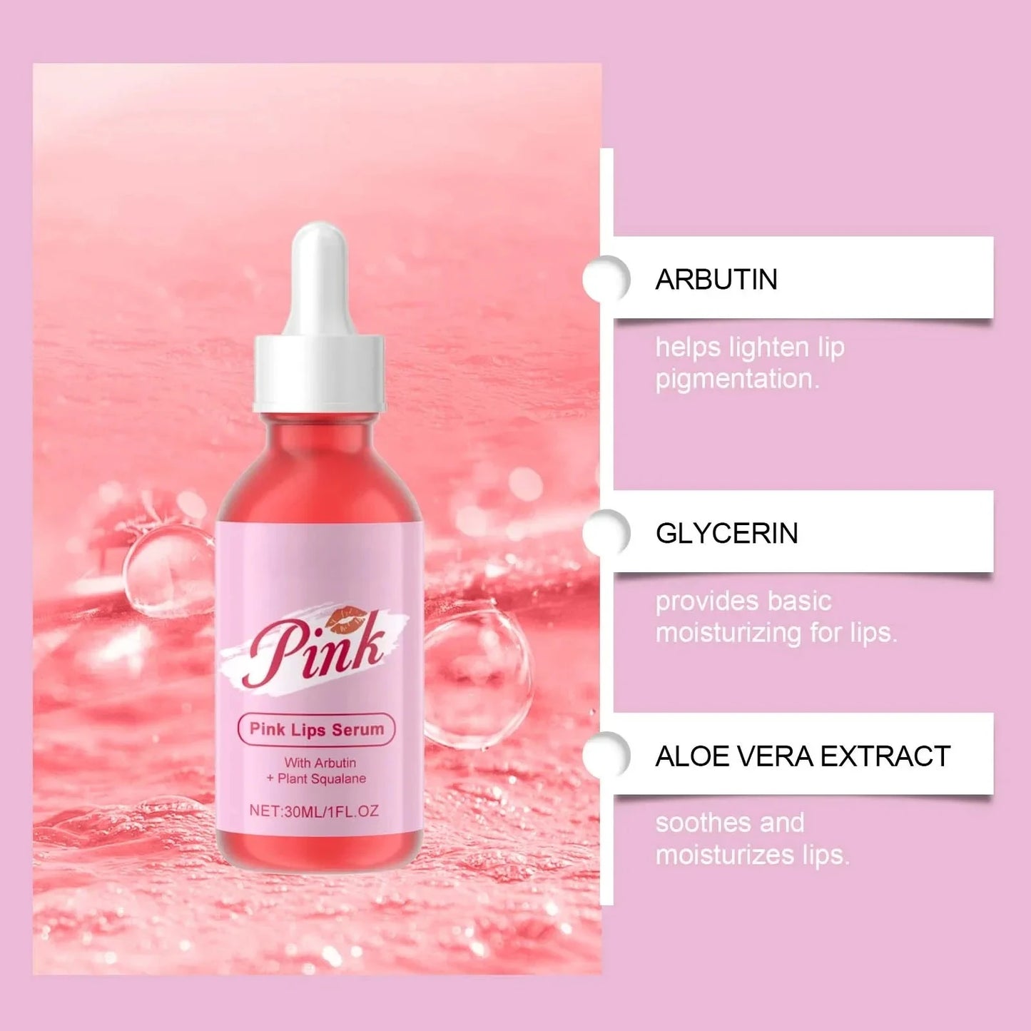 Instant Lip Plumper Gloss Serum | Hydrating Anti-Wrinkle Plumping Lip Oil