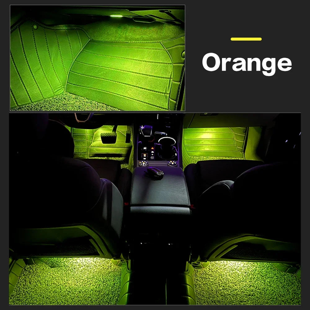LED Car Footwell Lights for Audi – Ambient Interior Lighting Kit for A1 A3 A4 A5 A6 A7 A8 Q2 Q3 Q5 Q7 (Plug & Play Upgrade