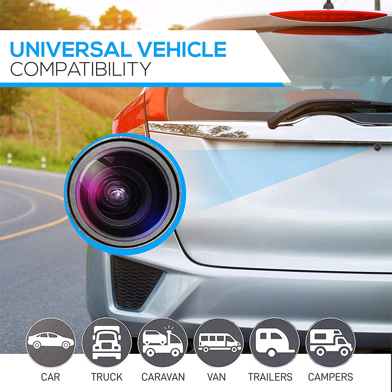 HD Car Rear View Backup Camera 170° Wide Angle Night Vision Waterproof Parking
