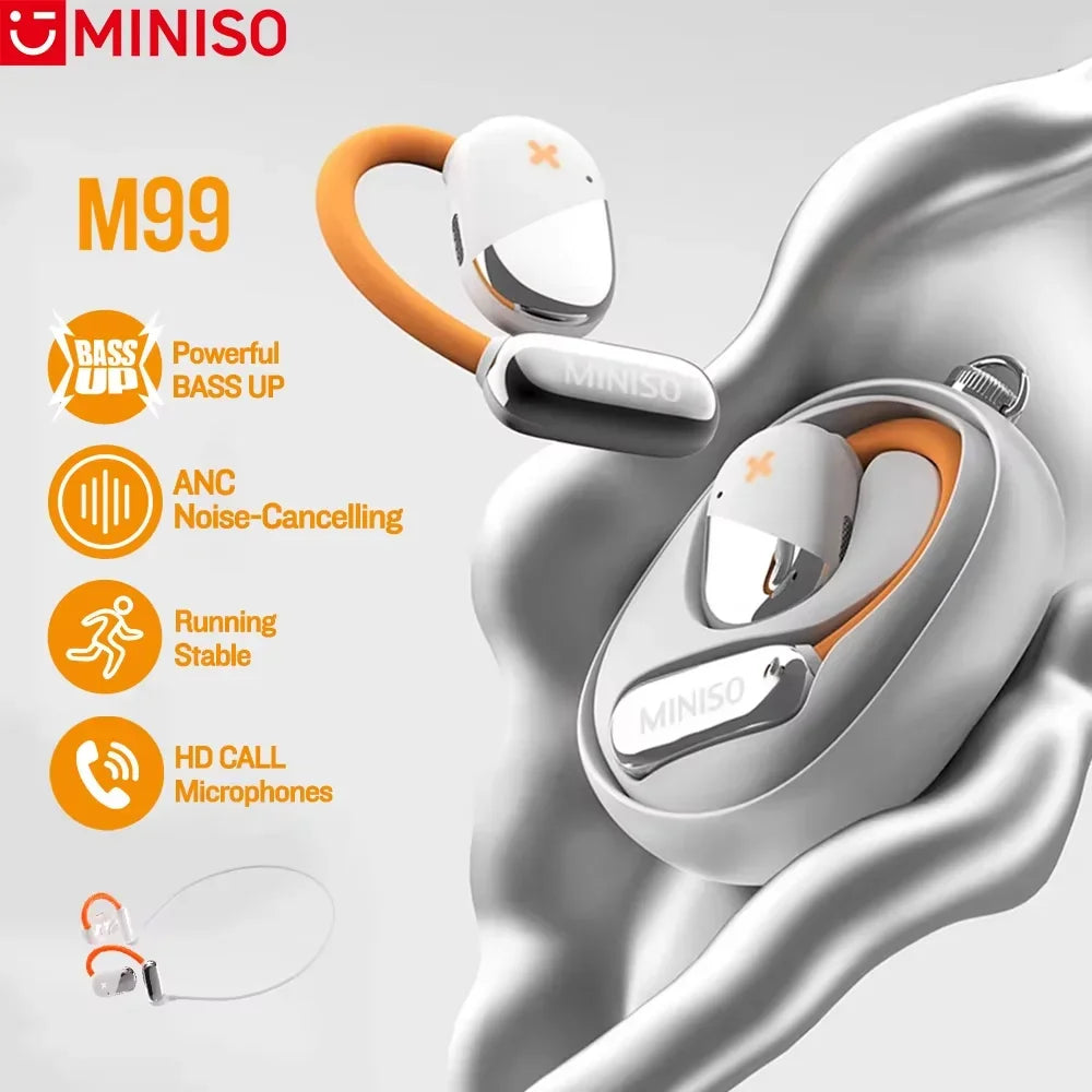 MINISO M99 Smart AI Translator Bluetooth Headphones – Real-Time Translation & EQ App Control