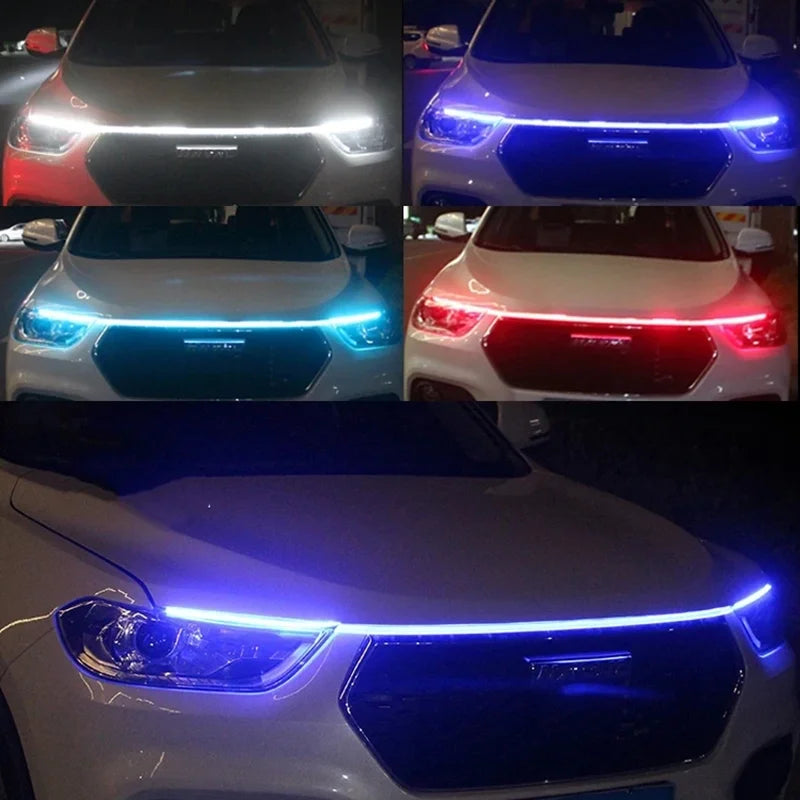 150cm LED Daytime Running Light Car Hood DRL Decorative Strip 12V Universal