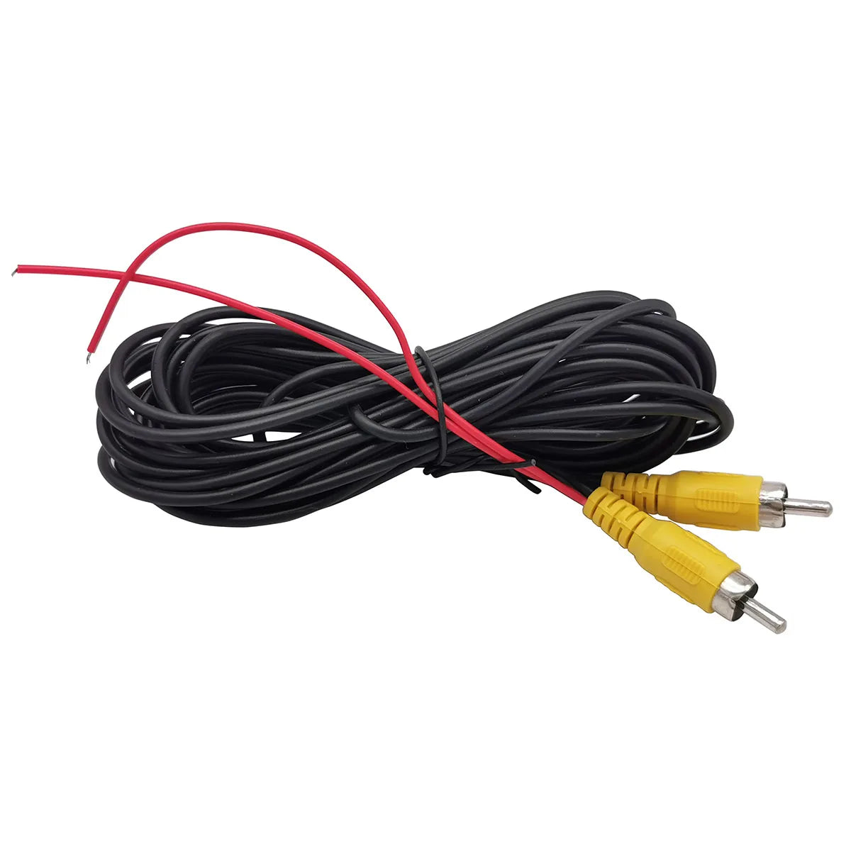 Bornwin Reverse Camera Video Cable for Car Rear View Parking Universal 6M Wire Match with Multimedia Monitor with Power Cable