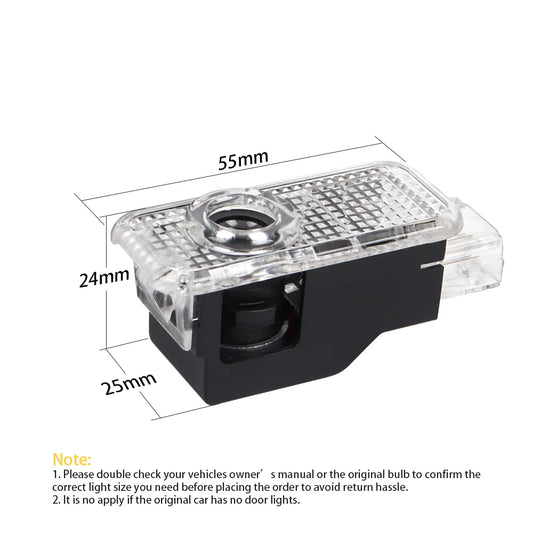 2x Car Door LED Projector Ghost Shadow Light – Compatible with Audi