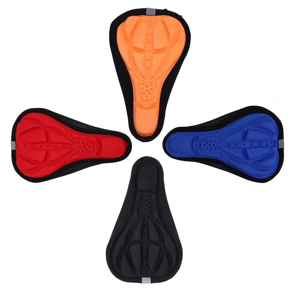 2025 3D Soft Bicycle Seat Cover – Thick Memory Foam Cushion, Breathable & Shock-Absorbing Bike Saddle for MTB & Road Bikes