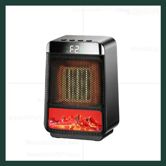 1500W Portable Electric Space Heater Indoor Room Heater with Adjustable Thermostat & 3D Flame Light Low Noise Home Heater