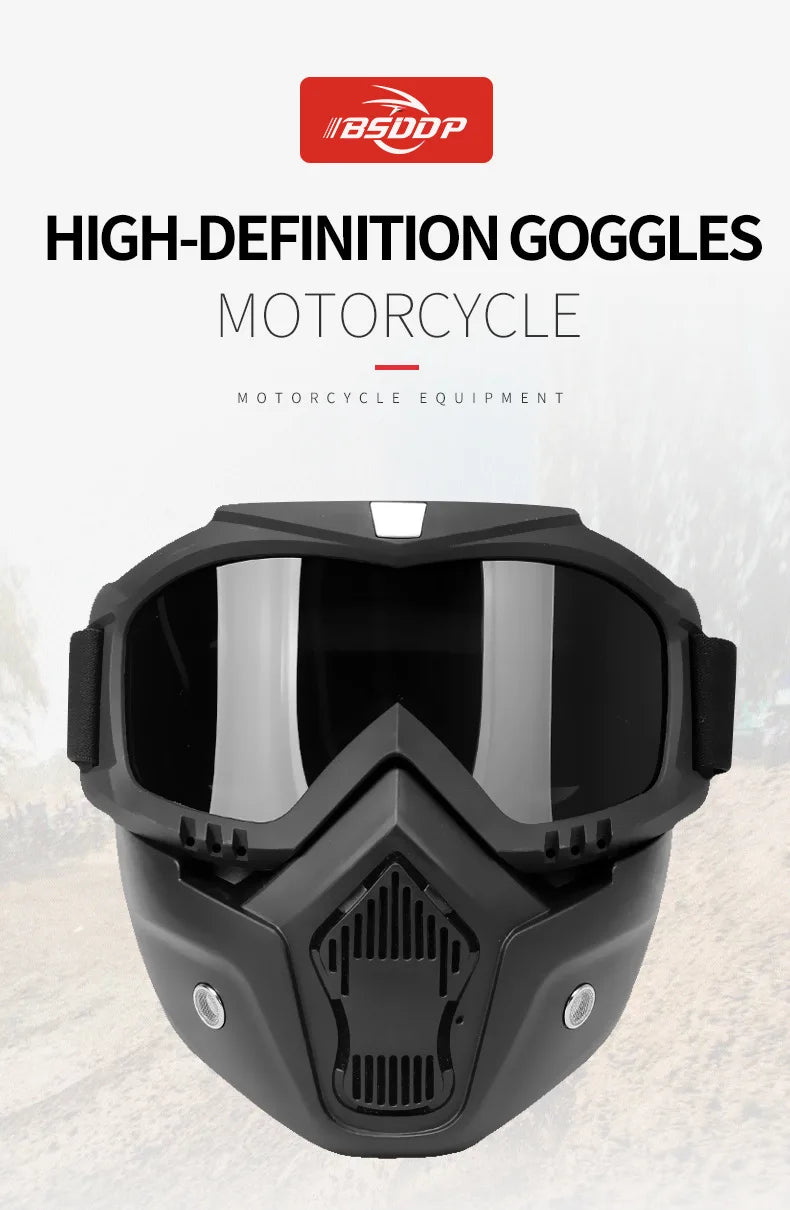 Motorcycle Goggles Windproof Riding Glasses UV Protection HD Eyewear Outdoor Sport Motocross Sunglasses